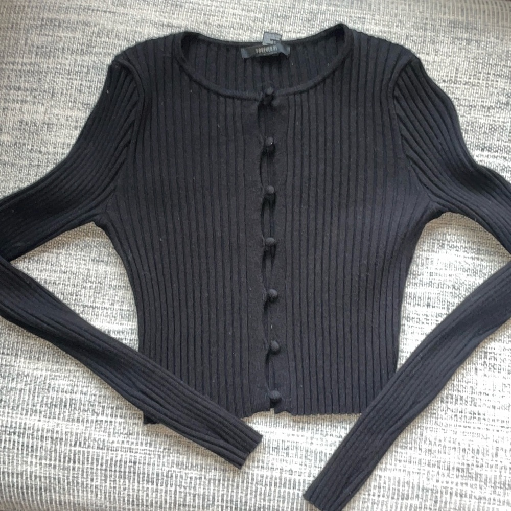 Forever 21 Button Stretch Sweater
